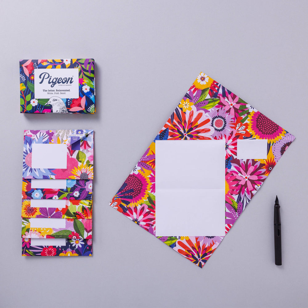Pigeon Posted : Floral Fantasia Pigeon : Pack of 6