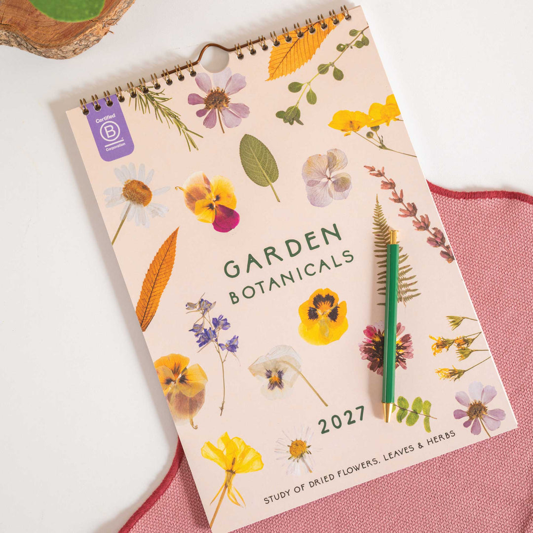 2027 Calendar | Garden Botanicals | A4 | Sunday Start