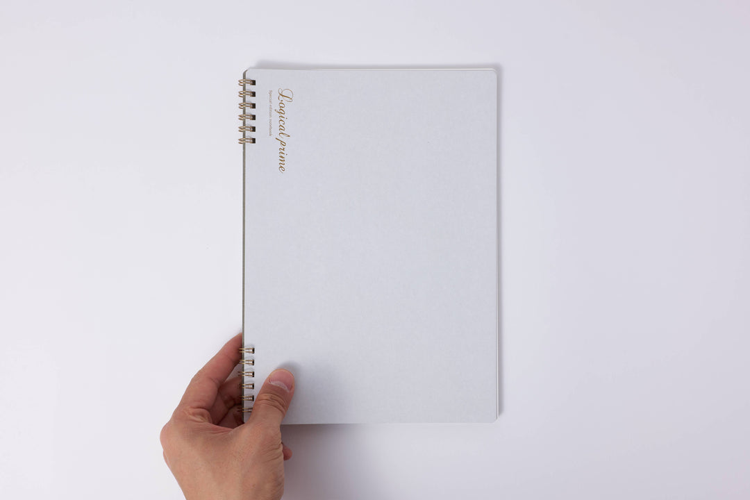 Logical Prime W Ring Smooth paper Notebook B5 size: Gray(Grid)