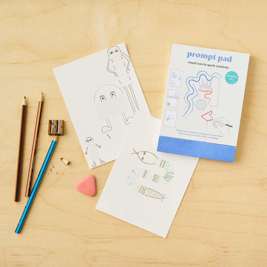 Modern Art Prompt Pad - Creative Sketchbook and Mindful Drawing Pad
