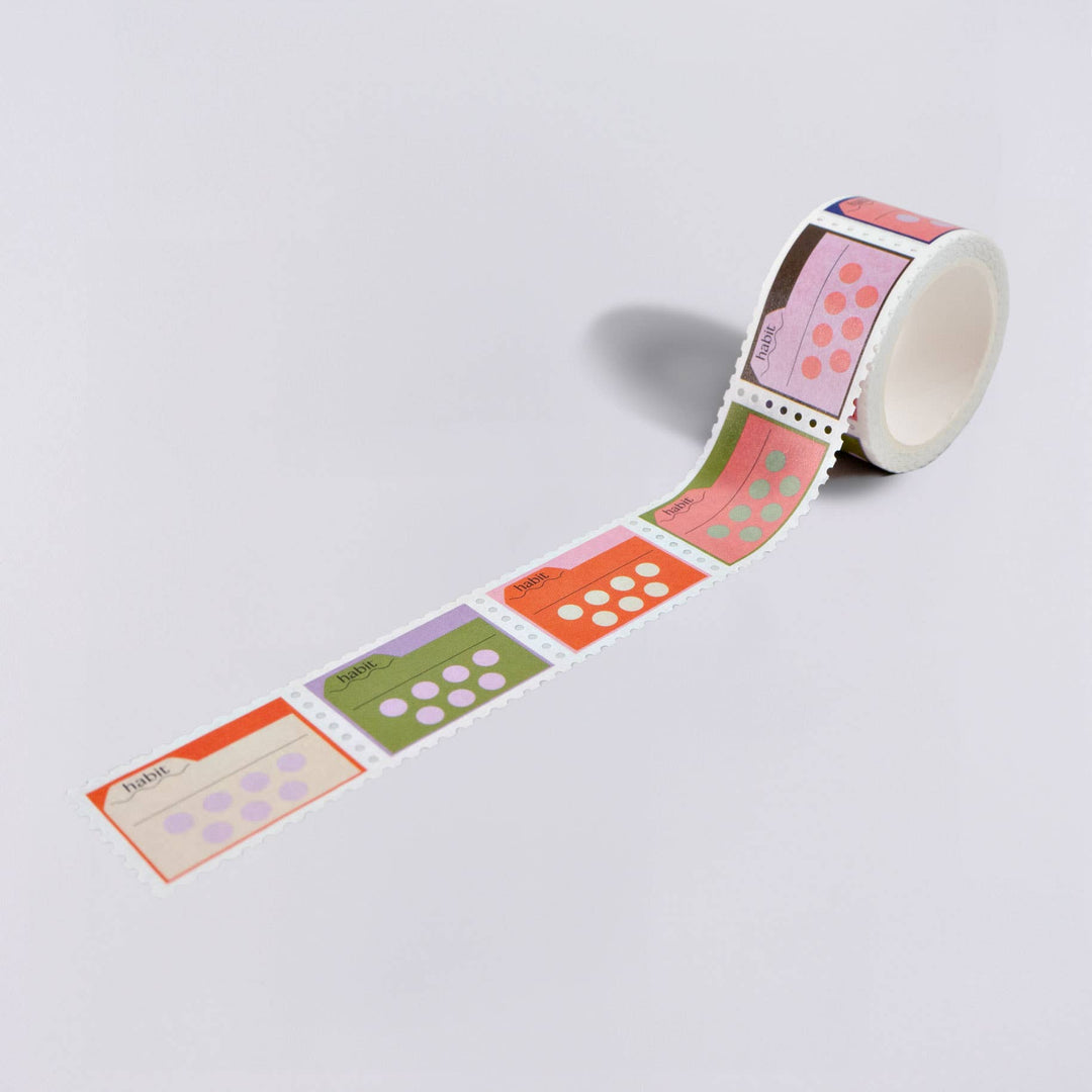The Completist : Habit Tracker Stamp Washi Tape