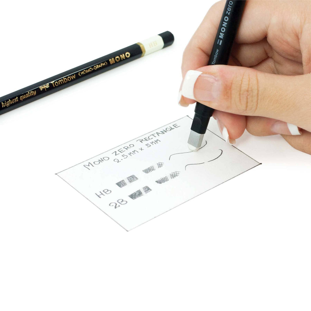Tombow : MONO Zero Eraser: Rectangle - Black