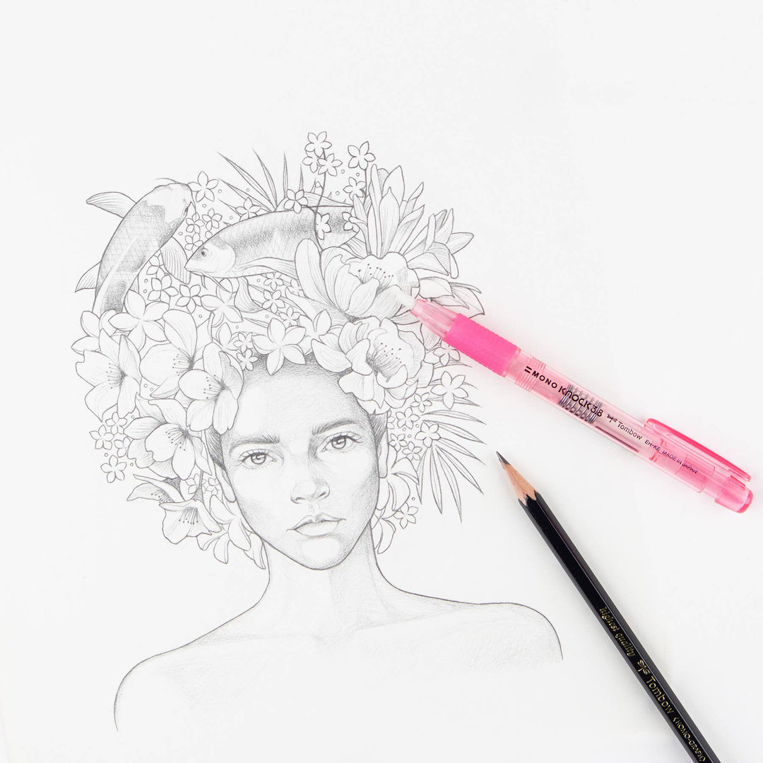 Tombow : MONO Knock Eraser :  Pink