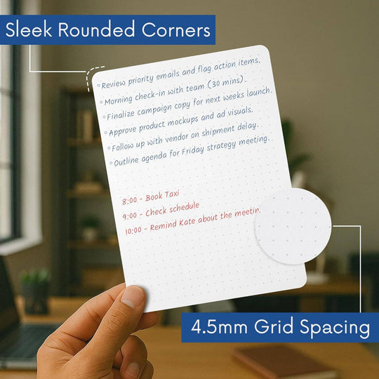 Notsu : Index Cards 5x7 Rounded Corners : Dot Grid