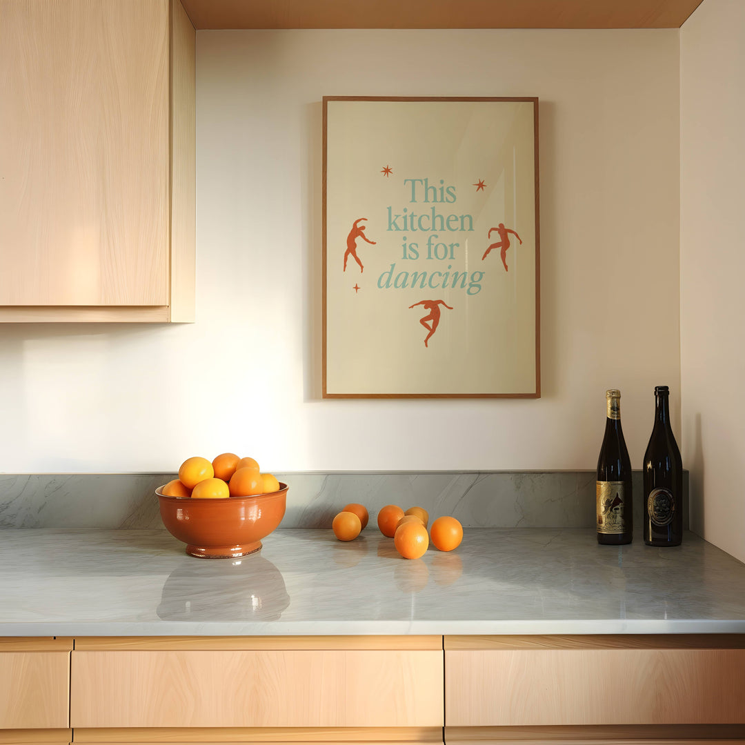 Artbaby : This Kitchen Is For Dancing Quote Art Print