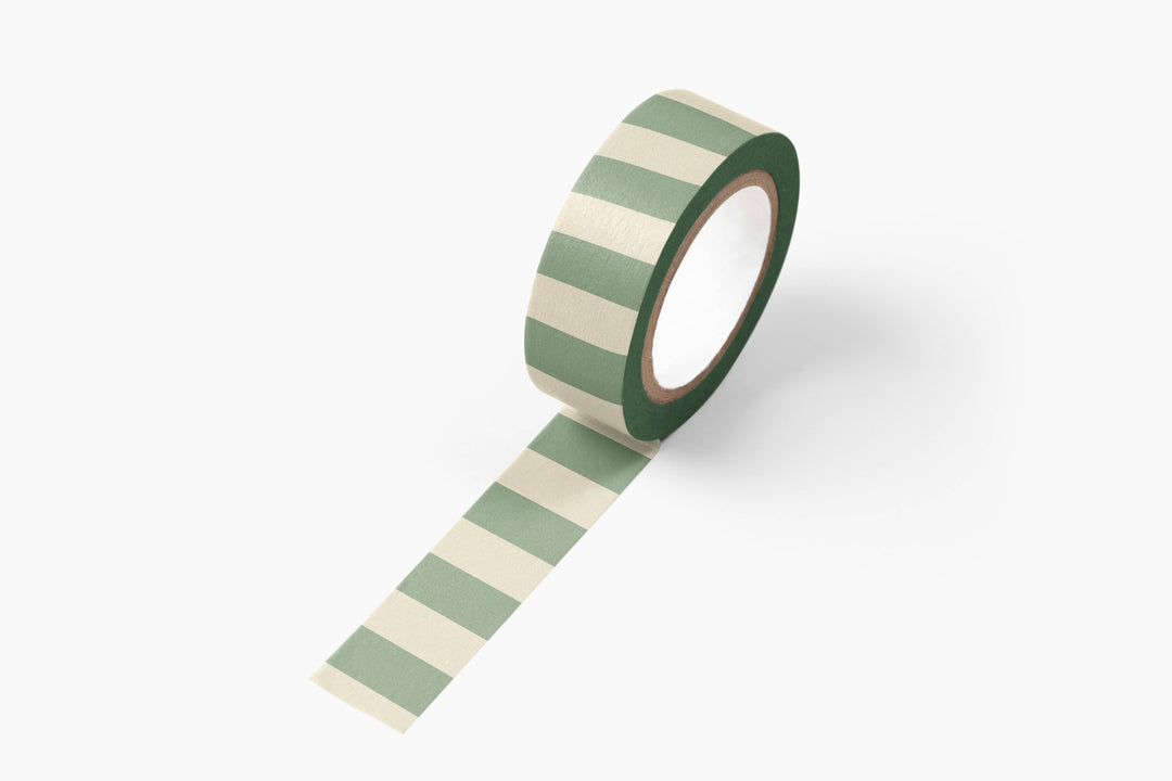 Ruff House : Striped Washi Tape : Green