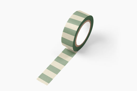 Ruff House : Striped Washi Tape : Green