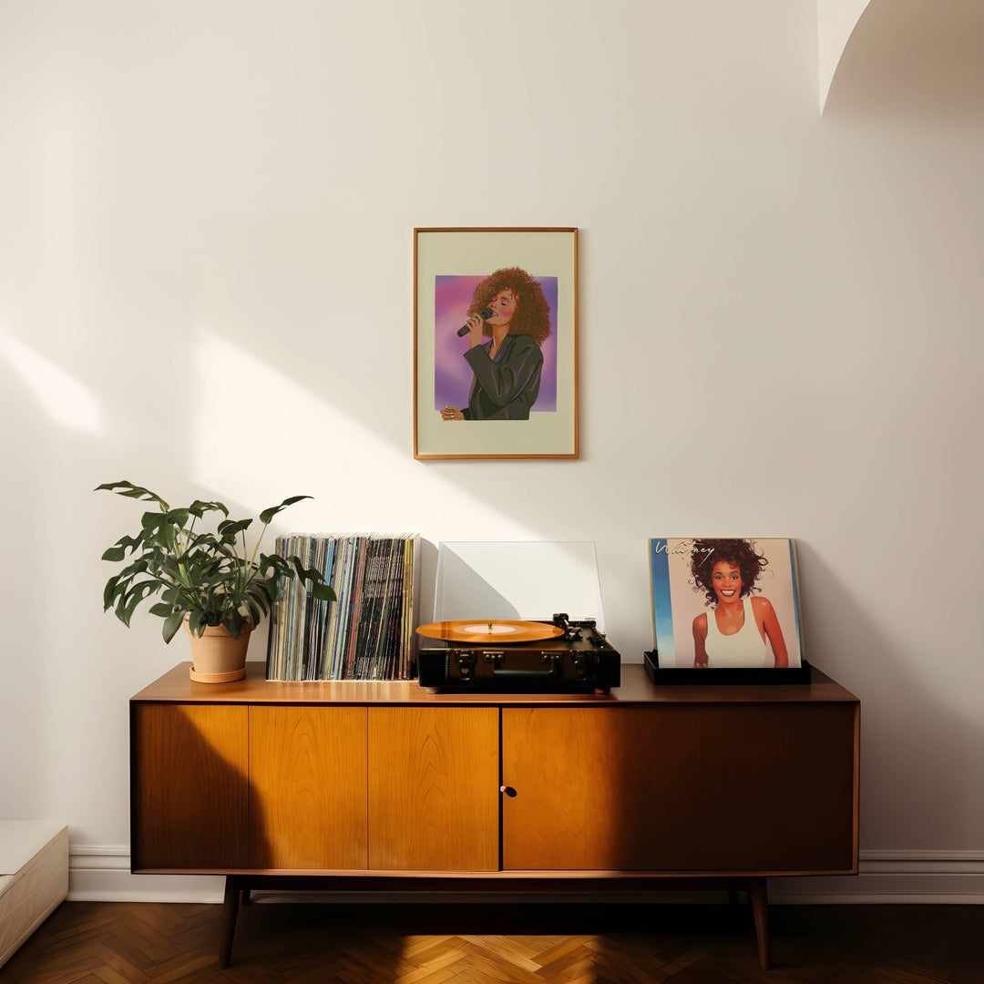 Artbaby : Whitney Houston 1988 Art Print