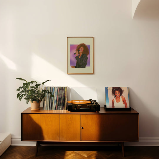 Artbaby : Whitney Houston 1988 Art Print
