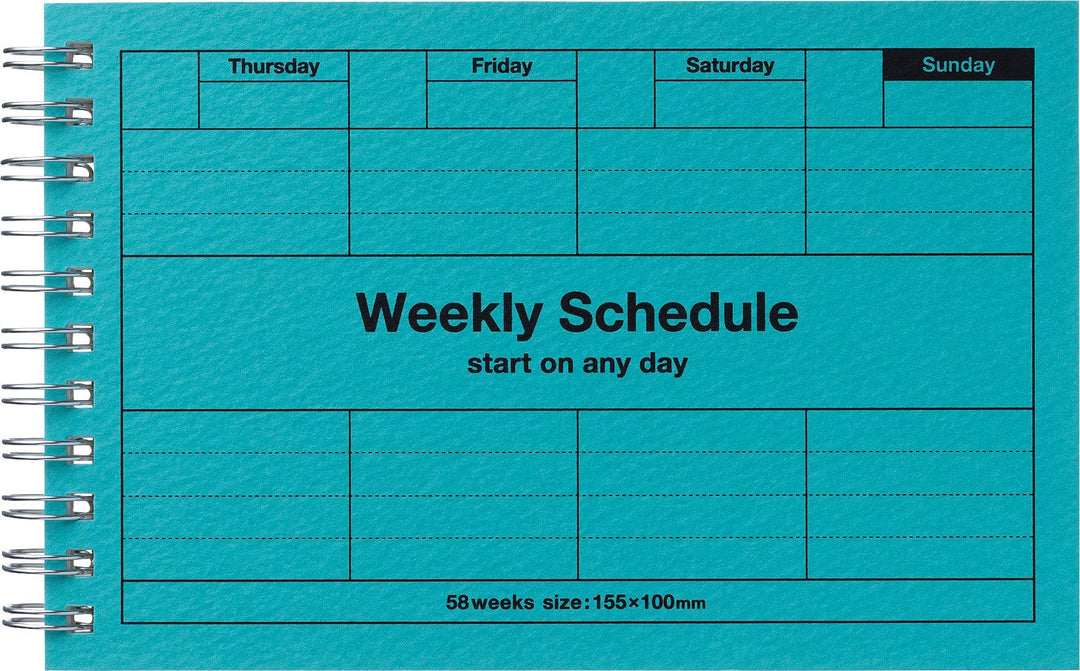 Mark's : Pocket Size Weekly Planner Undated 58 Weeks Dayfree