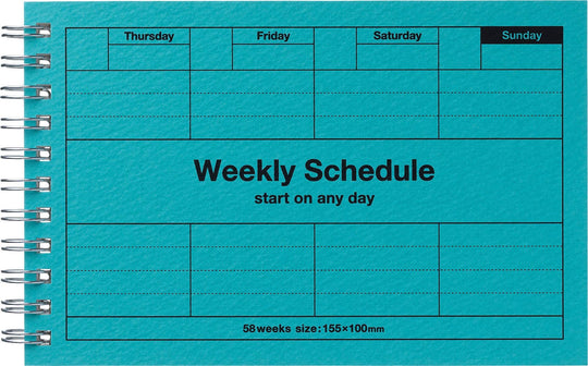Mark's : Pocket Size Weekly Planner Undated 58 Weeks Dayfree