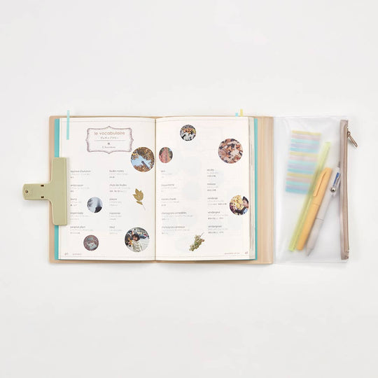 Isshoni : NoteBook Cover with Pen Case : A5